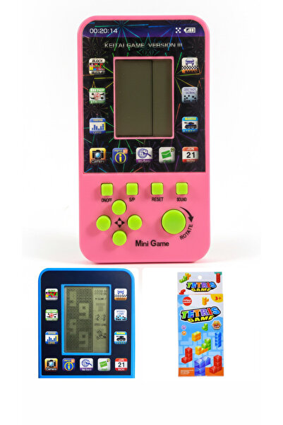 synshop Retro Tetris Pembe Game Atari Oyun Konsolu Oyuncak Çocuk Yetişkin Hed...