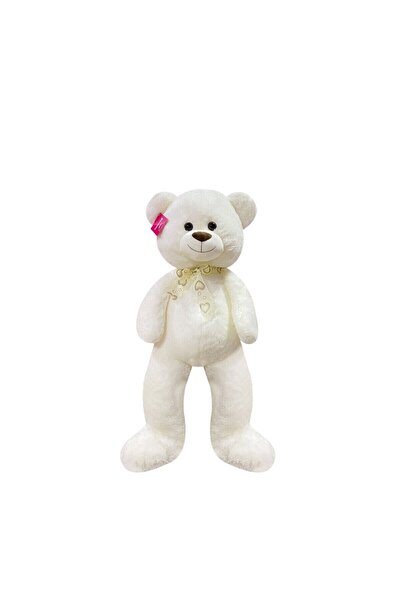 Selay Oyuncak 1193B دمية دب منفوخة وناعمة 130 سم باللون الأبيض