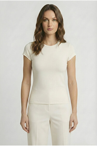 Kurun's Collection Мека блуза с къс ръкав и цилиндрична яка от мека материя