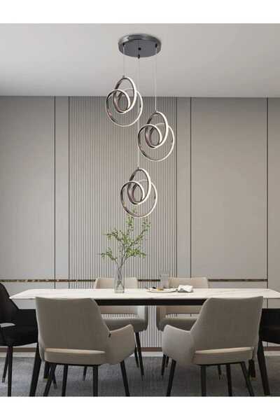 best power Triple LED Chandelier Light 7183-3 with Three Lighting Levels