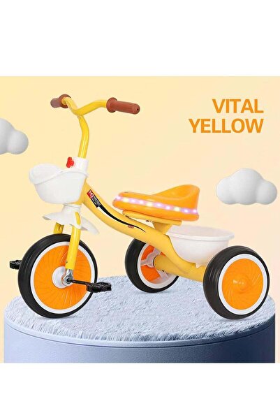 Generic Kids Tricycles, Toddler Trike with Pedals, with Music and Lights, Dur...