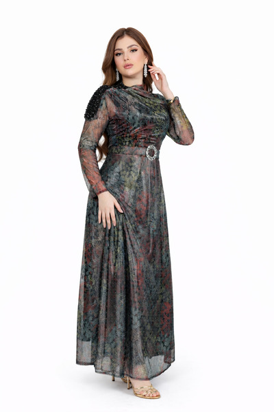 qtati Royal Chocolate Forest Dress