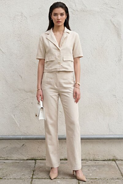 Hiccup My Fashion Pocket Detailed Shirt & Trousers Two-Piece Set