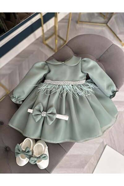 Dizaynbyasena Mould Green Baby Mevlüt Special Occasion Dress