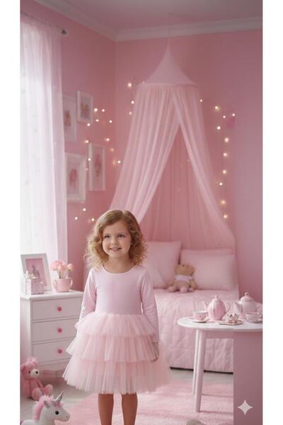 Lina Baby Bloom Sırt detaylı Bayramlık tütü elbise