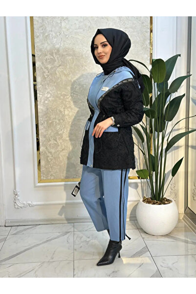 my312 Dantelli Aksesuarlı Pant. Takım