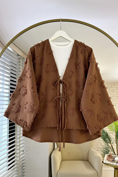 AÈC PRIVÈ Cămașă kimono de muselină de vară nouă sezon pentru femei 7777