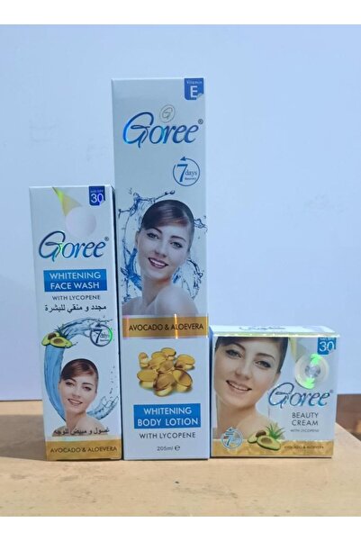 goree مجموعة جوري الأساسية - لوشن للجسم، كريم للبشرة، غسول للوجه