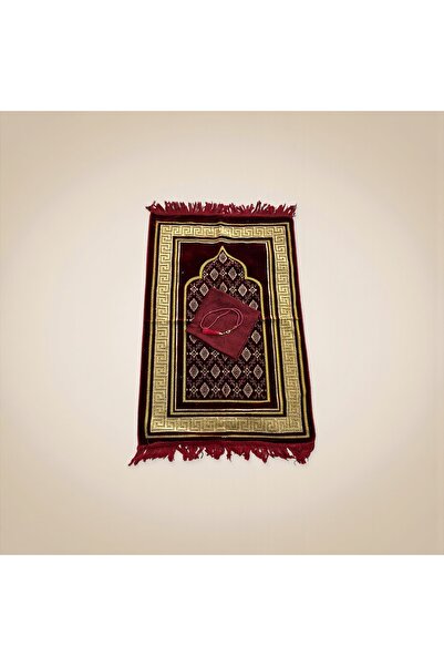Butik Hediyelik Kaliteli Seccade Seti 3’lü (Seccade,Tesbih, Pamuklu Eşarp
