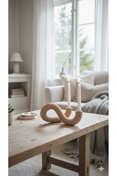 Rivon Desing WAVE kıvrımlı şamdan