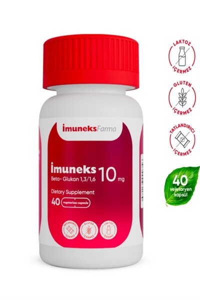 Imuneks Beta Glucan 10 Mg 40 Kapsül