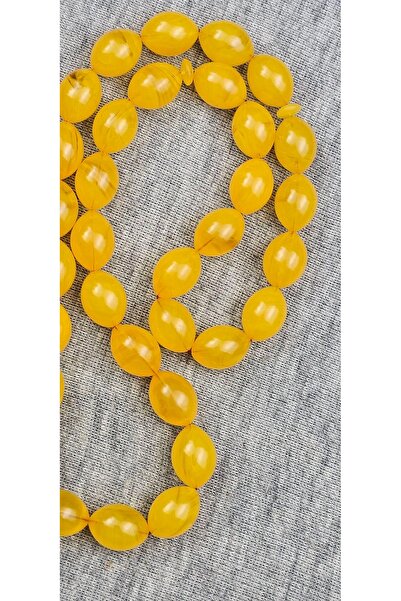 oraşlı Tekerden Traşlı Altın Hamur Nar Kabuk Sıkma Kehribar | 9x12 mm Koleksi...