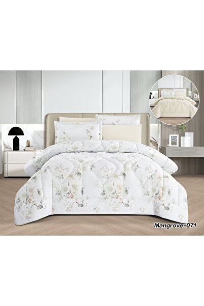 Asia Soft and cool summer floral Double bed sheet set - 6 pieces - double Duvet