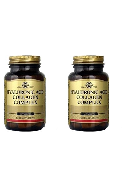 Solgar حمض الهيالورونيك مع مركب الكولاجين 120 ملغ، 30 قرص، مجموعة من 2 عبوة