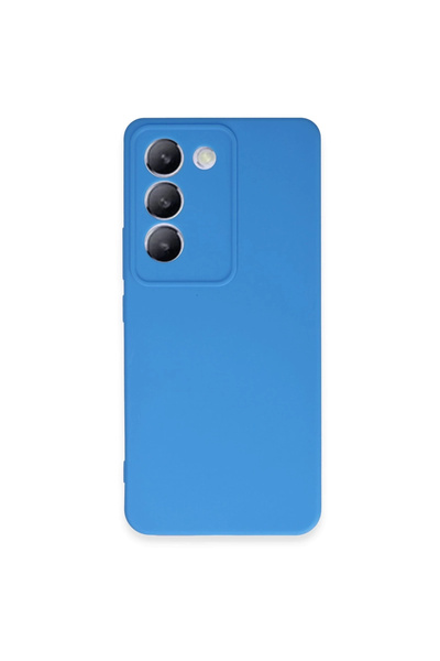 eco port حافظة فيفو V30 لايت 4G من السيليكون الأول - أزرق