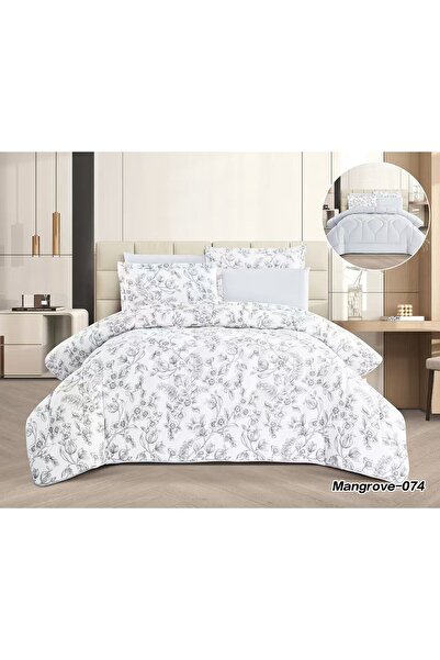 Asia Soft and cool summer floral Double bed sheet set - 6 pieces - double Duvet