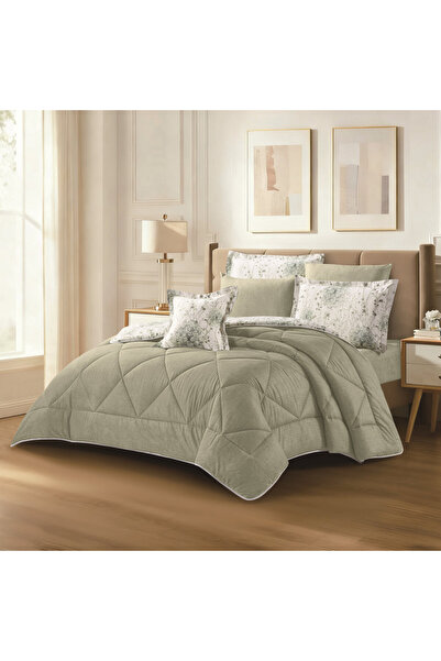 HOURS Horse 7-Piece Double Bedspread Set – Elegant Floral Design and Luxuriou...