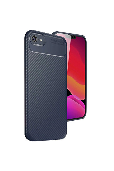 eco port iPhone 16E Case Auto Focus Carbon Cover - Navy Blue
