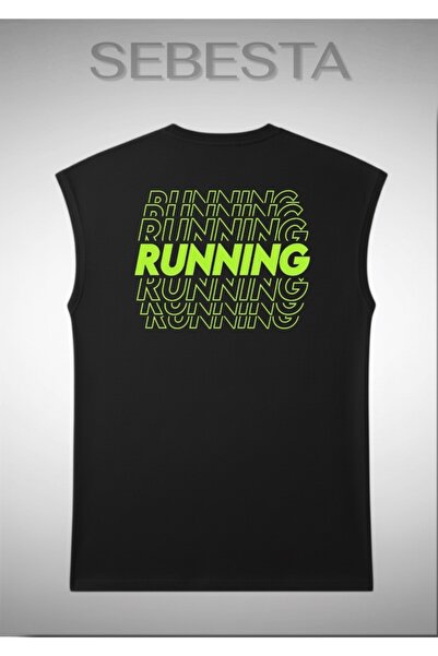 Sebesta Fashion Running Printed Cotton 0-Neck Premium Oversize Sports Top