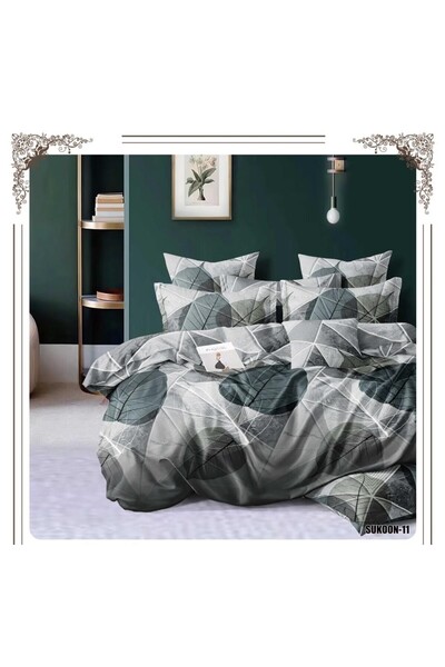 alzawia Plain and patterned microfiber soft bed sheets, single size, 2 pieces