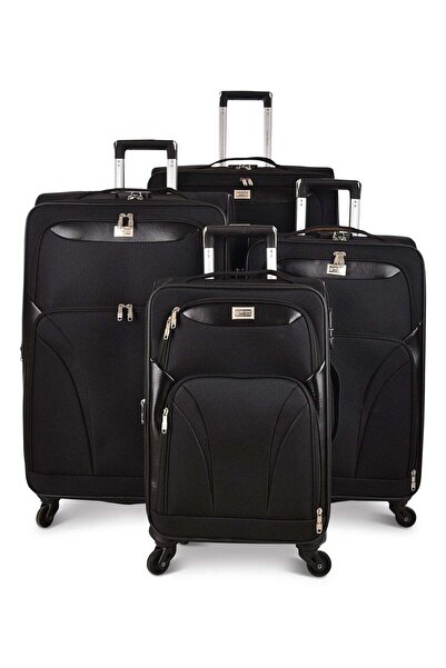 New Travel Fabric Trolley 4Pc Set