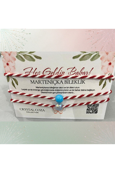 Crystal Coza 3’lü Marteniçka Şans ve Dilek Bilekliği