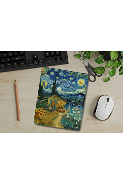 IVART Van Gogh Mixed Patterned Rectangular Mouse Pad with Wrist Support