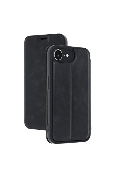 eco port iPhone 16E Case Flip Cover - Black