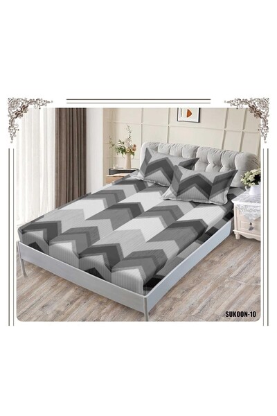 alzawia شراشف ساده ومشجر مايكرو فيبر ناعم نفر 2قطع