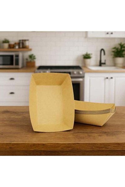 Generic Kraft Paper Food Serving Containers (Set of 6)