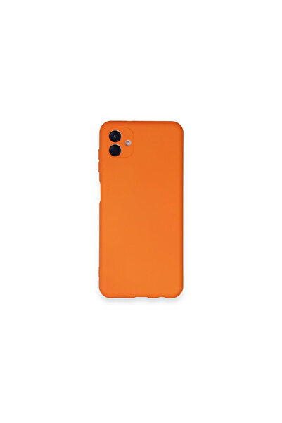 eco port Samsung Galaxy A04 Case Nano Velvet Silicone Inside - Orange