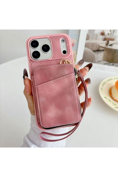 HYPERSOFT Iphone 14 Pro Max (6.7 inç) Uyumlu Cüzdanlı Stant Olabilen Tutma İp...