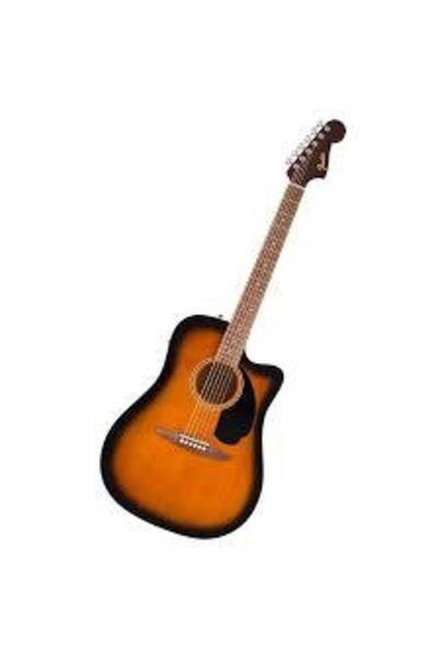 FENDER Redondo Player Ceviz Klavye GPG Natural Solak Elektro Akustik Gitar