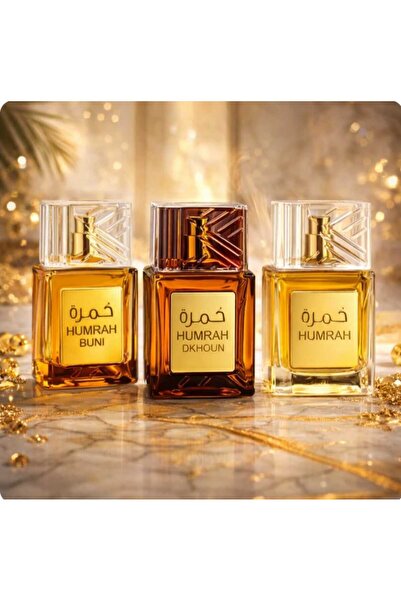 LAMAR Σετ 3 Parfumuri de Dama 100 ml-Humrah+Humrah Buni +Humrah Dkhoun