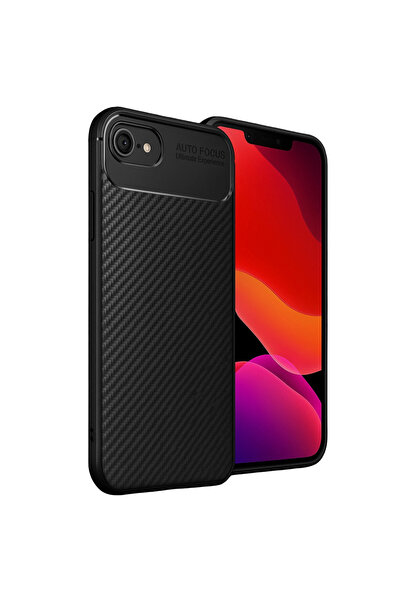 eco port iPhone 16E Case Auto Focus Carbon Cover - Black