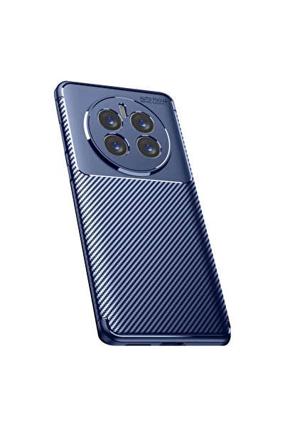 eco port حافظة ريلمي 12 برو بلس، غطاء كربون بتركيز تلقائي - أزرق داكن