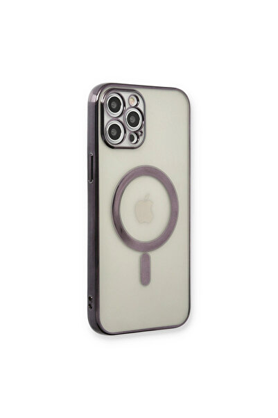 eco port Iphone 12 pro magneticsafe laser silicone case - black