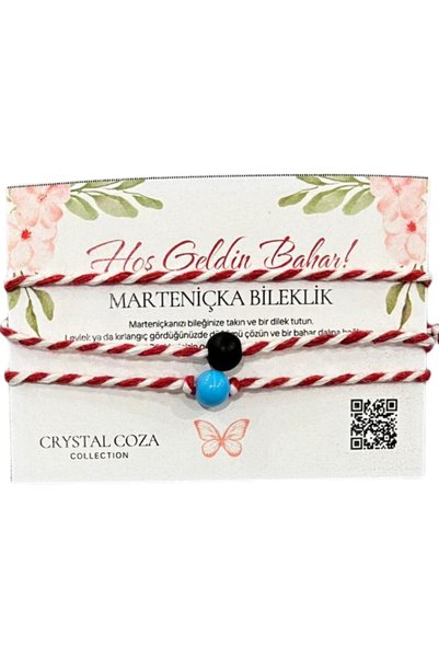 Crystal Coza 3-Piece Marteniçka Luck and Wishes Bracelet