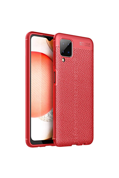 eco port غطاء سامسونج جالاكسي A12 بتركيز تلقائي - أحمر