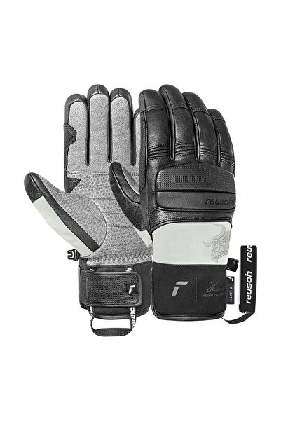 Reusch Ανδρικά γάντια σκι Henrik Kristoffersen Black-Glacier Grey