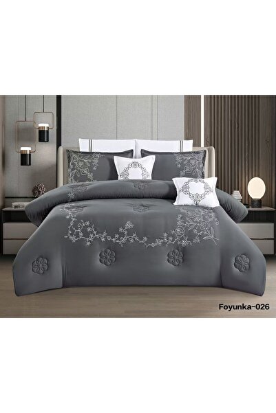 Asia Soft Summer Embroidered Double Bridal Bedspread Set - 8 Pieces - Summer ...