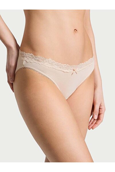 Victoria's Secret Stretchy Cotton Lace Bikini Panties