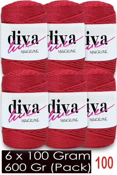 Diva İplik 1,5 mm - 600 gr - Poliester Makrame Torba Supla žica (paket od 6) ...