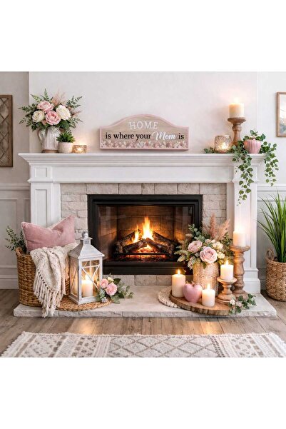 NoNameStore7 Decoratiune ,,Acasa este acolo unde este mama ta'', 30*13 cm