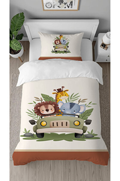 GREENDECOR Lion, Elephant, Giraffe Patterned Digital Printed Design, Special ...