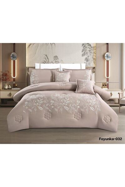 Asia Soft Summer Embroidered Double Bridal Bedspread Set - 8 Pieces - Summer ...