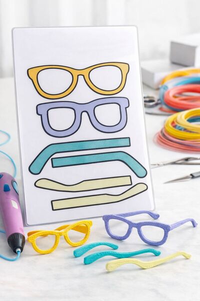 Oppy 3d Kalem İle Gözlük Yapım Şablonu(6 FARKLI GÖZLÜK ) SADECE ŞABLONDUR