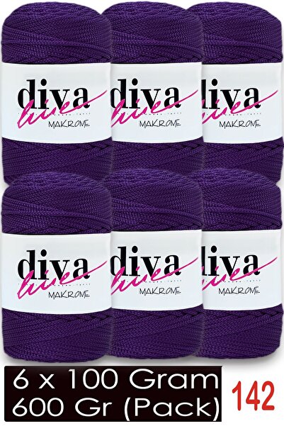 Diva İplik 1,5 mm - 600 gr - Poliesterska makrame vrećica Supla konac (Paket ...