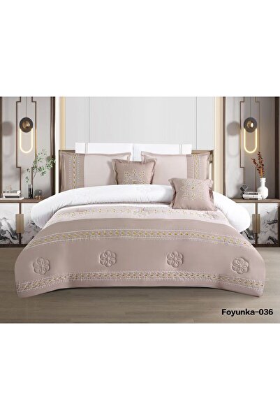 Asia Soft Summer Embroidered Double Bridal Bedspread Set - 8 Pieces - Summer ...