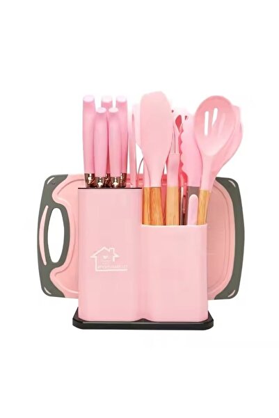 OEM Set de ustensile de bucătărie cu 19 piese, cu cuțite din oțel inoxidabil ...